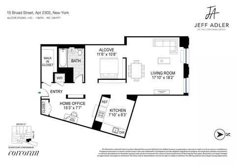 15 Broad St #2302, New York, NY 10005