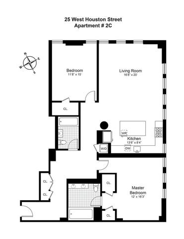 25 W Houston St #2C, New York, NY 10012