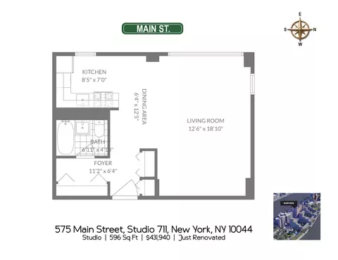 575 Main St #711, New York, NY 10044