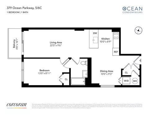 379 Ocean Pkwy #5C, Brooklyn, NY 11218