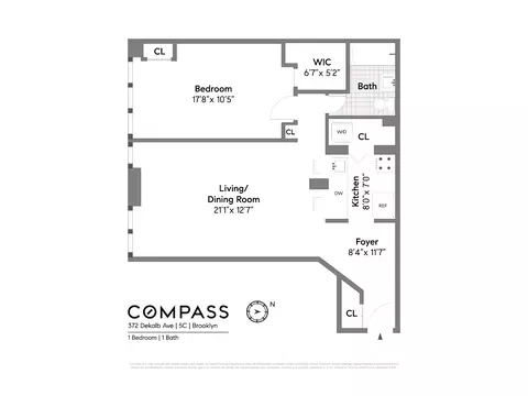 372 Dekalb Ave #5C, Brooklyn, NY 11205