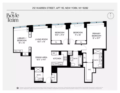 212 Warren St #11E, New York, NY 10282