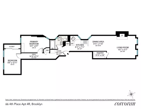66 4th Pl #4R, Brooklyn, NY 11231