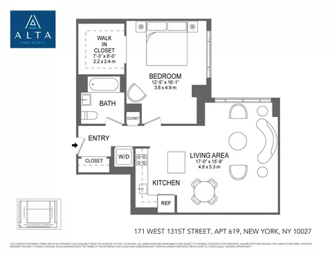 171 W 131st St #619, New York, NY 10027