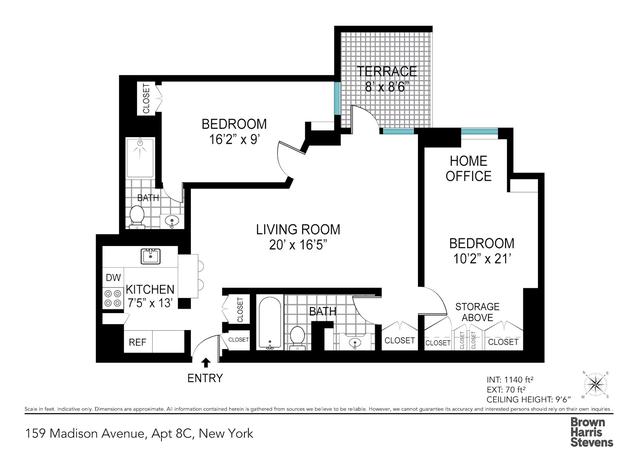159 Madison Ave #8C, New York, NY 10016