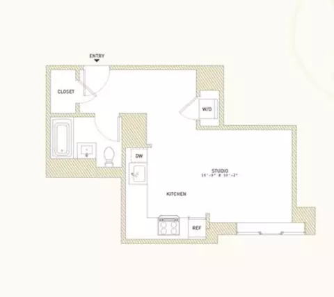 416 W 52nd St #624, New York, NY 10019