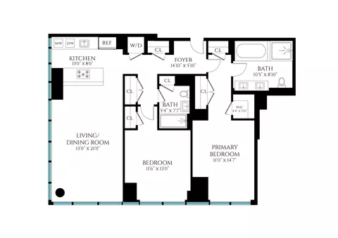 460 W 42nd St #PENTHOUSE 1J, New York, NY 10036