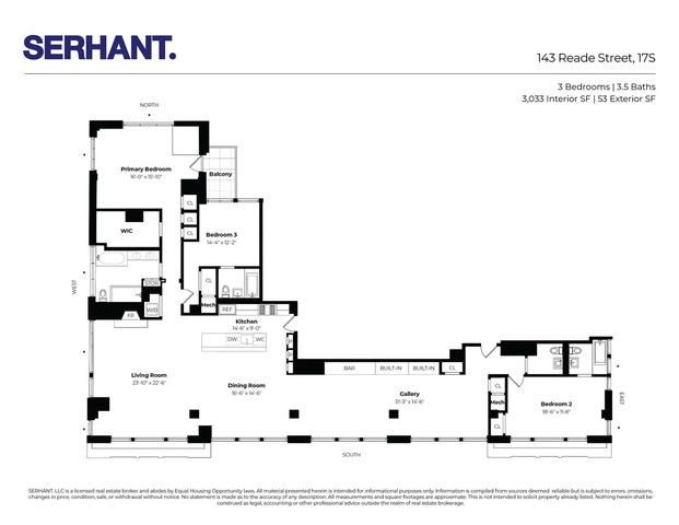 143 Reade St #17S, New York, NY 10013