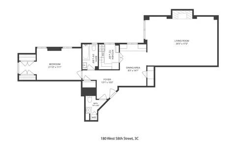 180 W 58th St #3C, New York, NY 10019