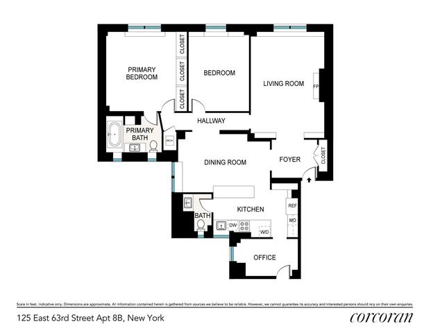 125 E 63rd St #8B, New York, NY 10065