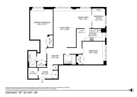 239 E 79th St #12F, New York, NY 10075