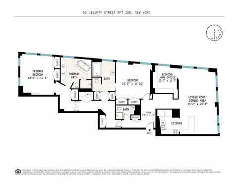 55 Liberty St #10AB, New York, NY 10005