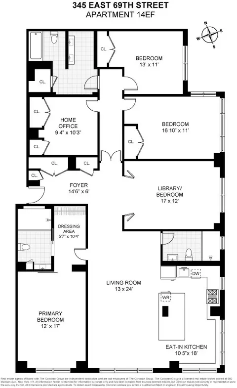 345 E 69th St #14EF, New York, NY 10021