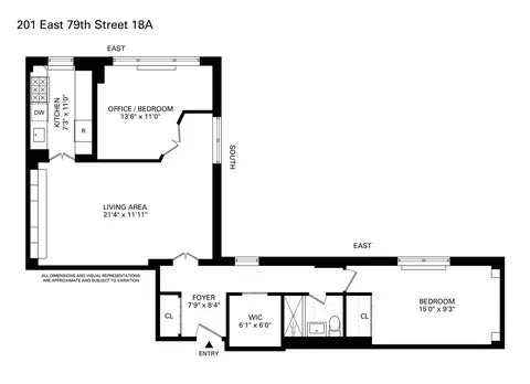 201 E 79th St #18A, New York, NY 10075