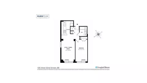 535 W 52nd St #6B, New York, NY 10019