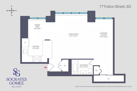 77 Fulton St #8-G, New York, NY 10038