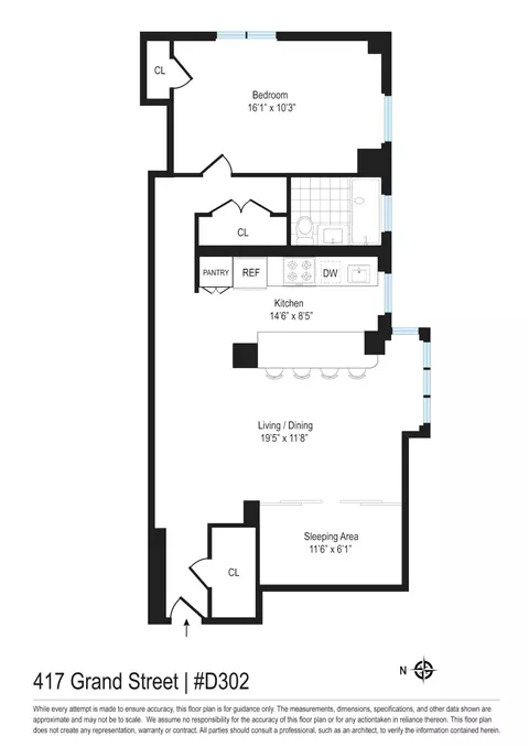 417 Grand St #D302, New York, NY 10002