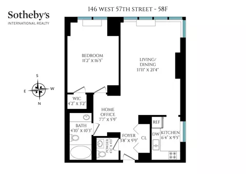 146 W 57th St #58F, New York, NY 10019