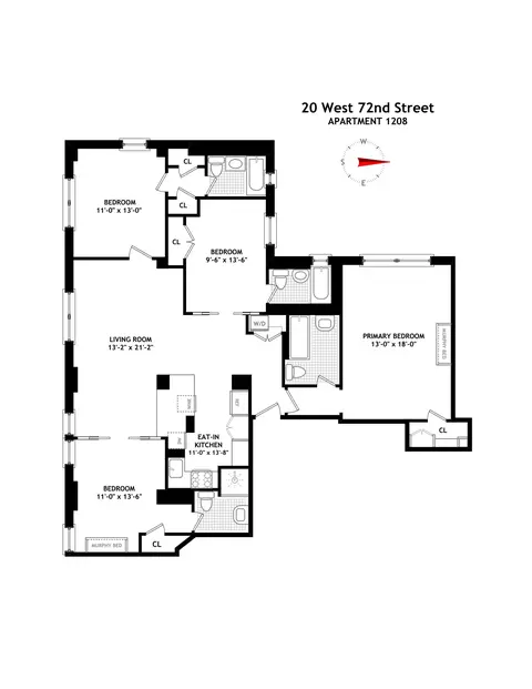 20 W 72nd St #1208, New York, NY 10023
