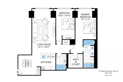 311 W Broadway #5H, New York, NY 10013