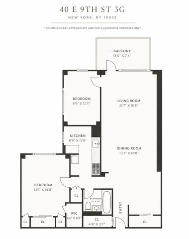 40 E 9th St #3G, New York, NY 10003