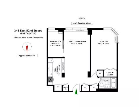 345 E 52nd St #5G, New York, NY 10022