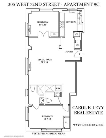 305 W 72nd St #9-C, New York, NY 10023