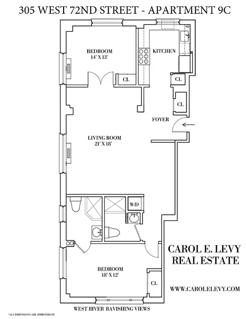305 W 72nd St #9-C, New York, NY 10023