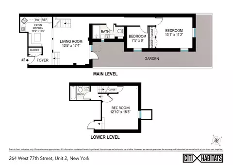 264 W 77th St #2, New York, NY 10024