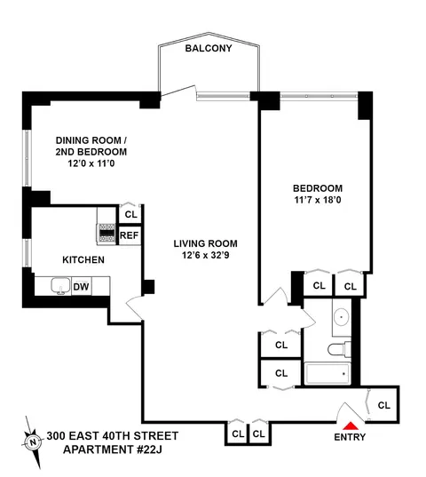 300 E 40th St #22J, New York, NY 10016