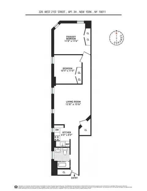 360 W 21st St #3H, New York, NY 10011