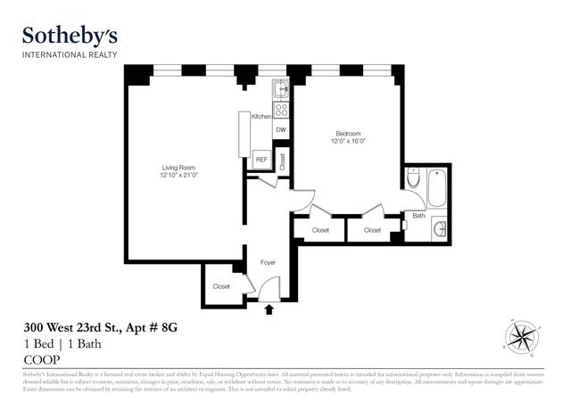 300 W 23rd St #8G, New York, NY 10011