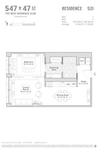 547 W 47th St #521, New York, NY 10036