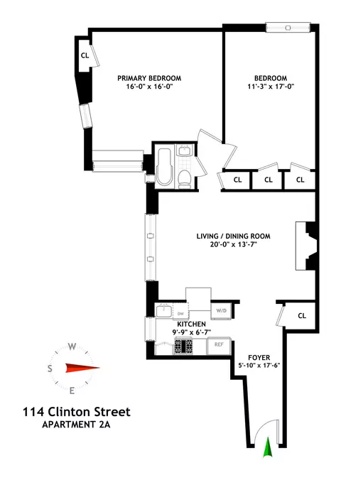114 Clinton St #2A, Brooklyn, NY 11201