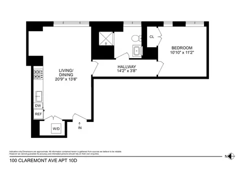 100 Claremont Ave #10D, New York, NY 10027
