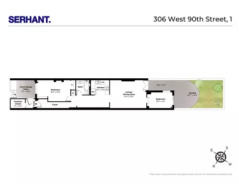 306 W 90th St #2, New York, NY 10024