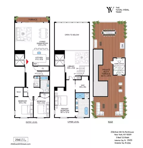 256 E 4th St #PH, New York, NY 10009