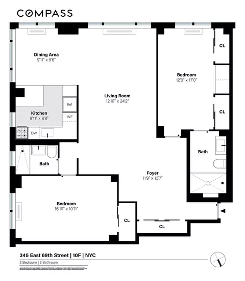 345 E 69th St #10F, New York, NY 10021