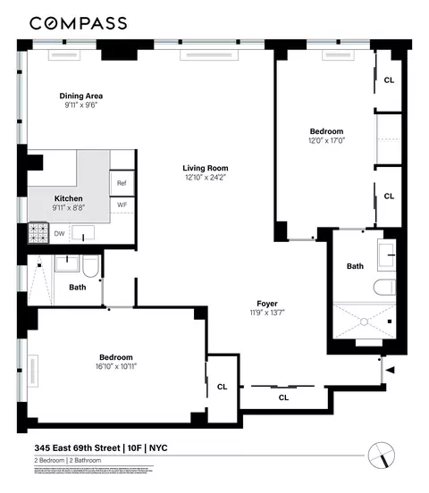 345 E 69th St #10F, New York, NY 10021