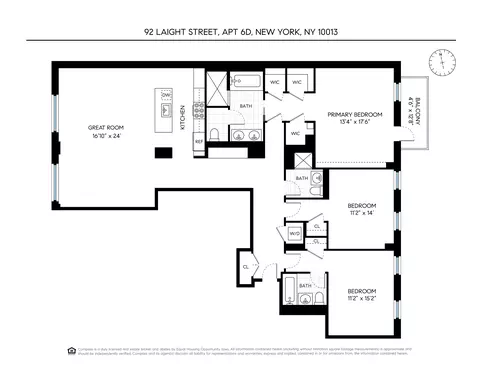 92 Laight St #6D, New York, NY 10013