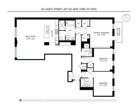 92 Laight St #6D, New York, NY 10013