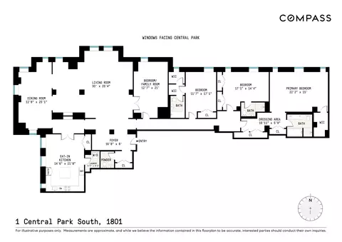 1 Central Park S #1801/03, New York, NY 10019