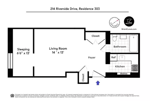 214 Riverside Dr #303, New York, NY 10025