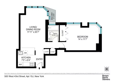 500 W 43rd St #15J, New York, NY 10036