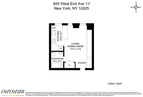 825 W End Ave #1I, New York, NY 10025
