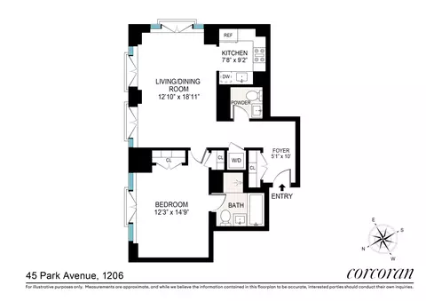 45 Park Ave #1206, New York, NY 10016