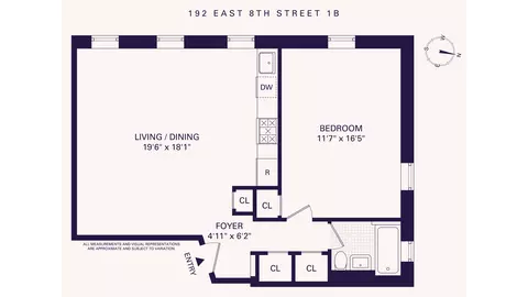 192 E 8th St #1B, Brooklyn, NY 11218