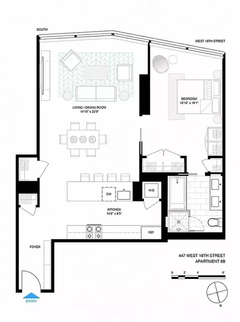 447 W 18th St #8B, New York, NY 10011
