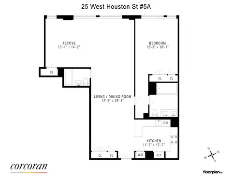 25 W Houston St #5A, New York, NY 10012