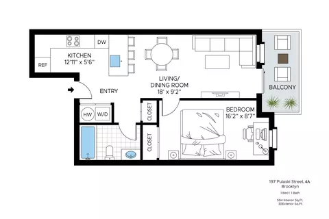 197 Pulaski St #4A, Brooklyn, NY 11206
